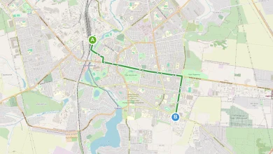 Карта маршруту Тролейбус 3 Рівне