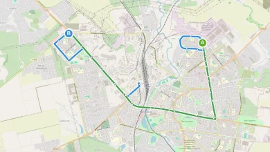 Карта маршруту Тролейбус 12 Рівне